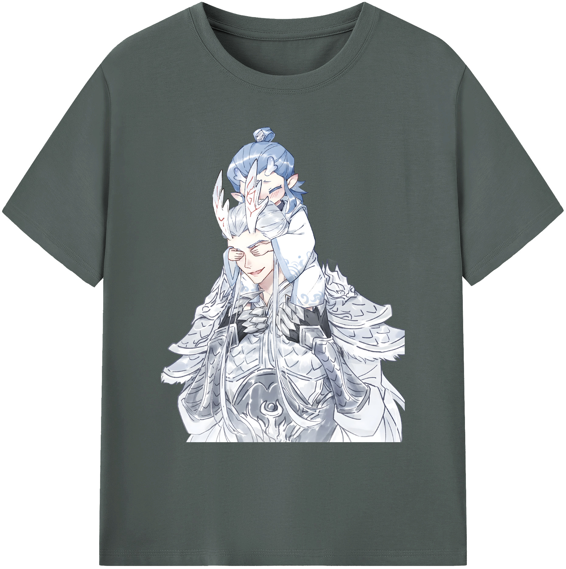 （画像用） Ne Zha 2 ナタ 魔童の大暴れ 綿100％ メンズ半袖Tシャツ｜肌触りやわらか＆通気性